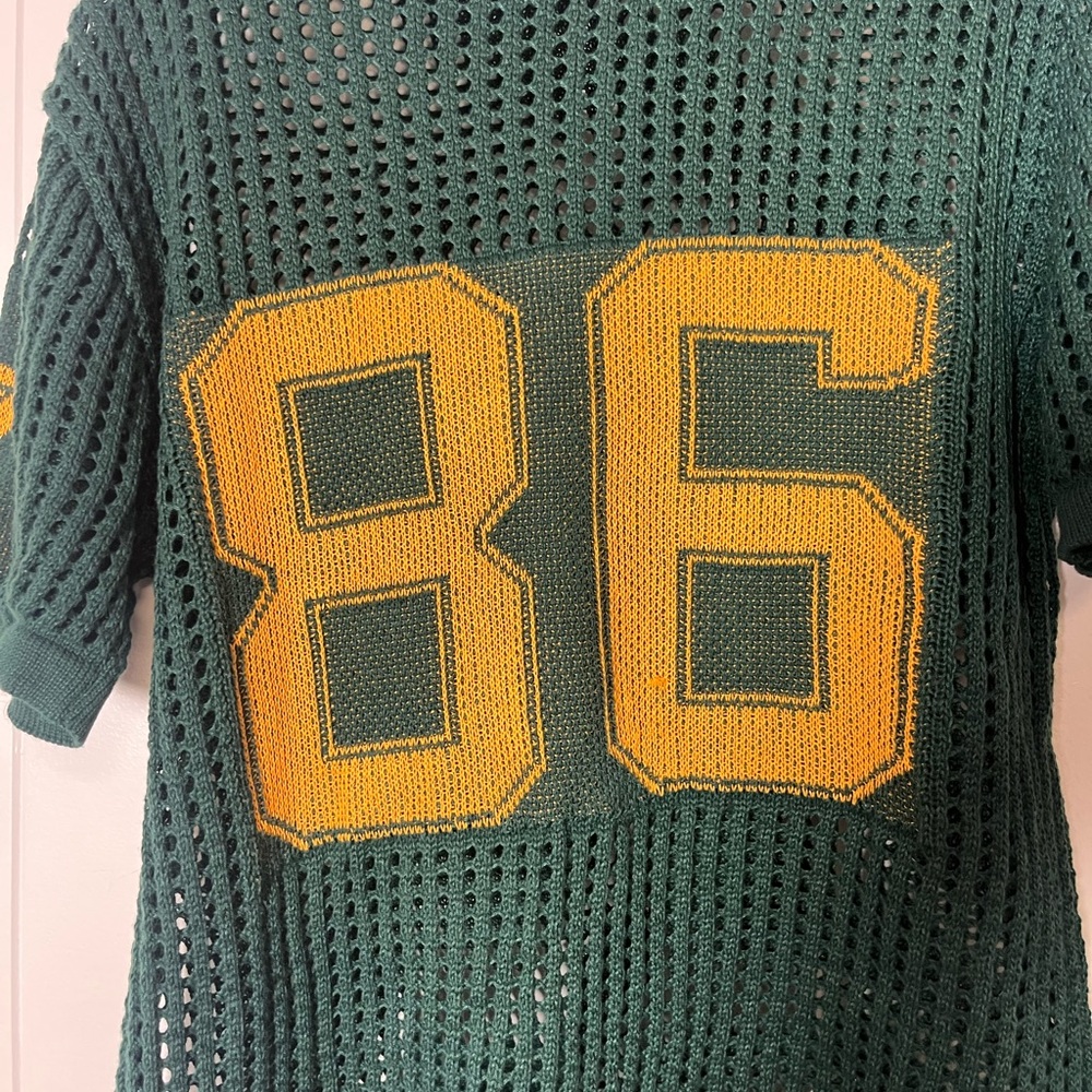ROMWE Green Mesh Top - Picture 2 of 6